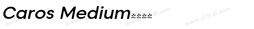 Caros Medium字体转换